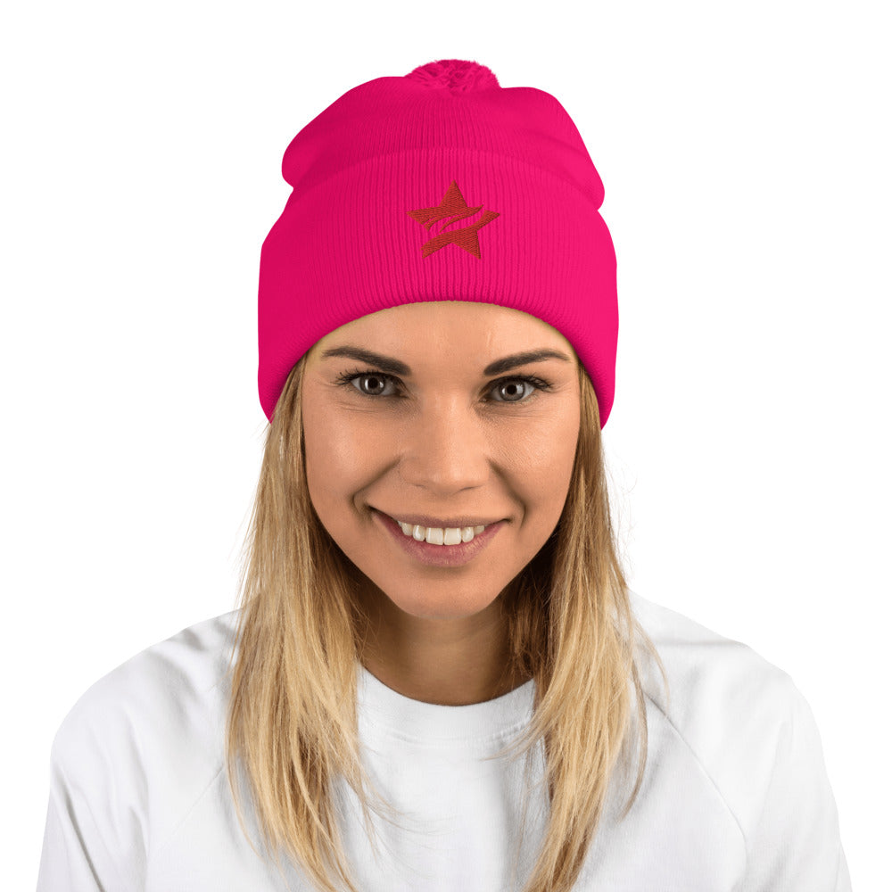 Pom-Pom Beanie - Standard Logo - (All Colors) - StarFit Studio