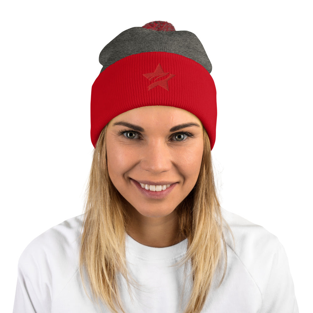Pom-Pom Beanie - Standard Logo - (All Colors) - StarFit Studio