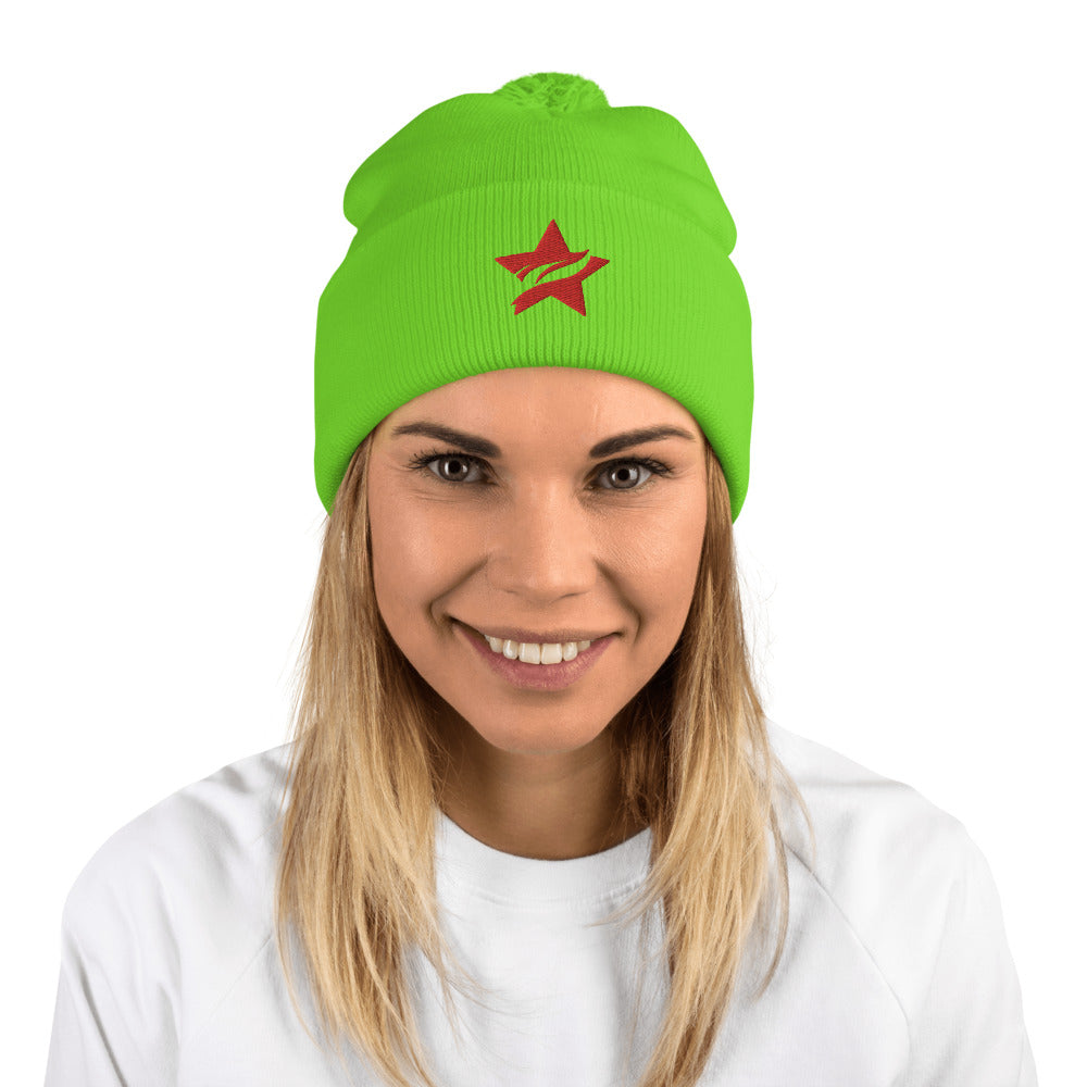 Pom-Pom Beanie - Standard Logo - (All Colors) - StarFit Studio