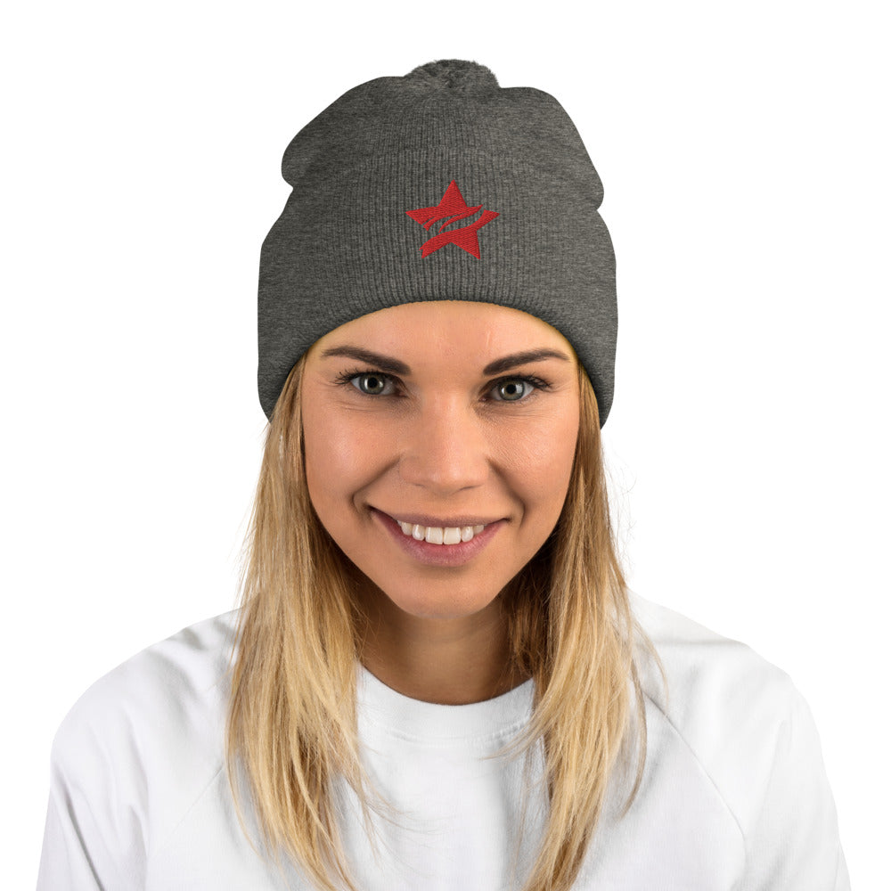 Pom-Pom Beanie - Standard Logo - (All Colors) - StarFit Studio