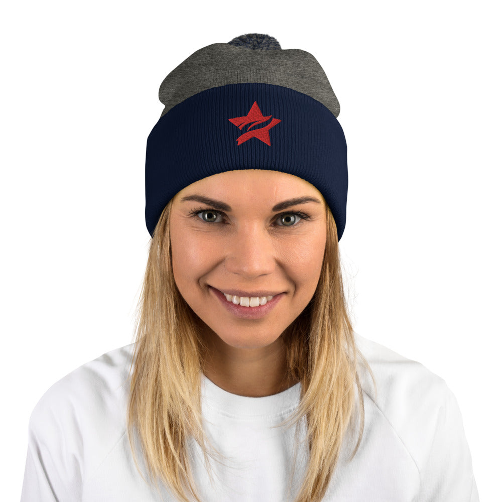 Pom-Pom Beanie - Standard Logo - (All Colors) - StarFit Studio
