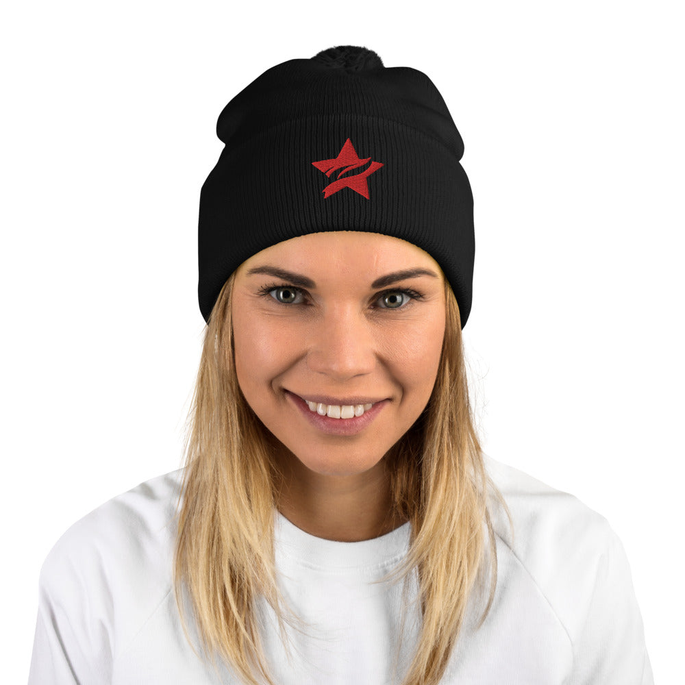Pom-Pom Beanie - Standard Logo - (All Colors) - StarFit Studio