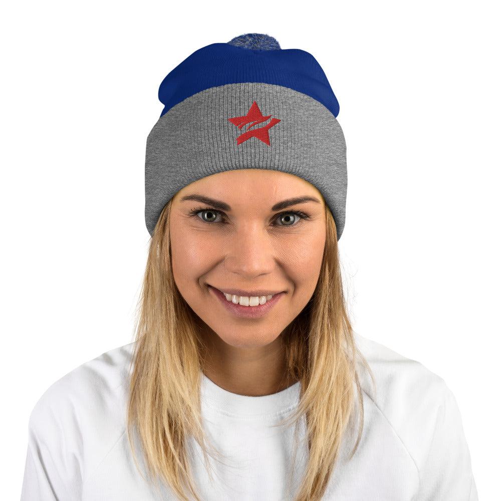 Pom-Pom Beanie - Standard Logo - (All Colors) - StarFit Studio