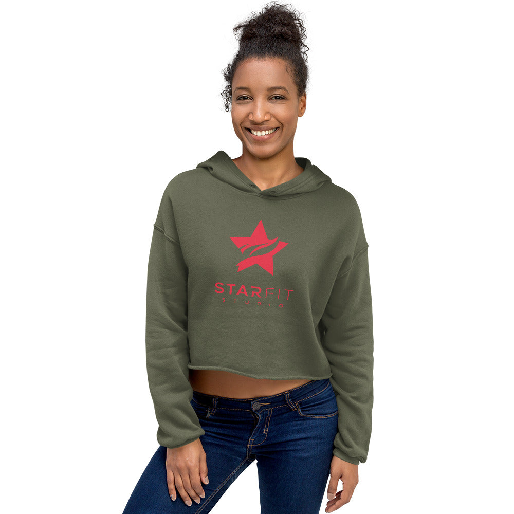 Crop Hoodie - Standard Logo - (All Colors) - StarFit Studio