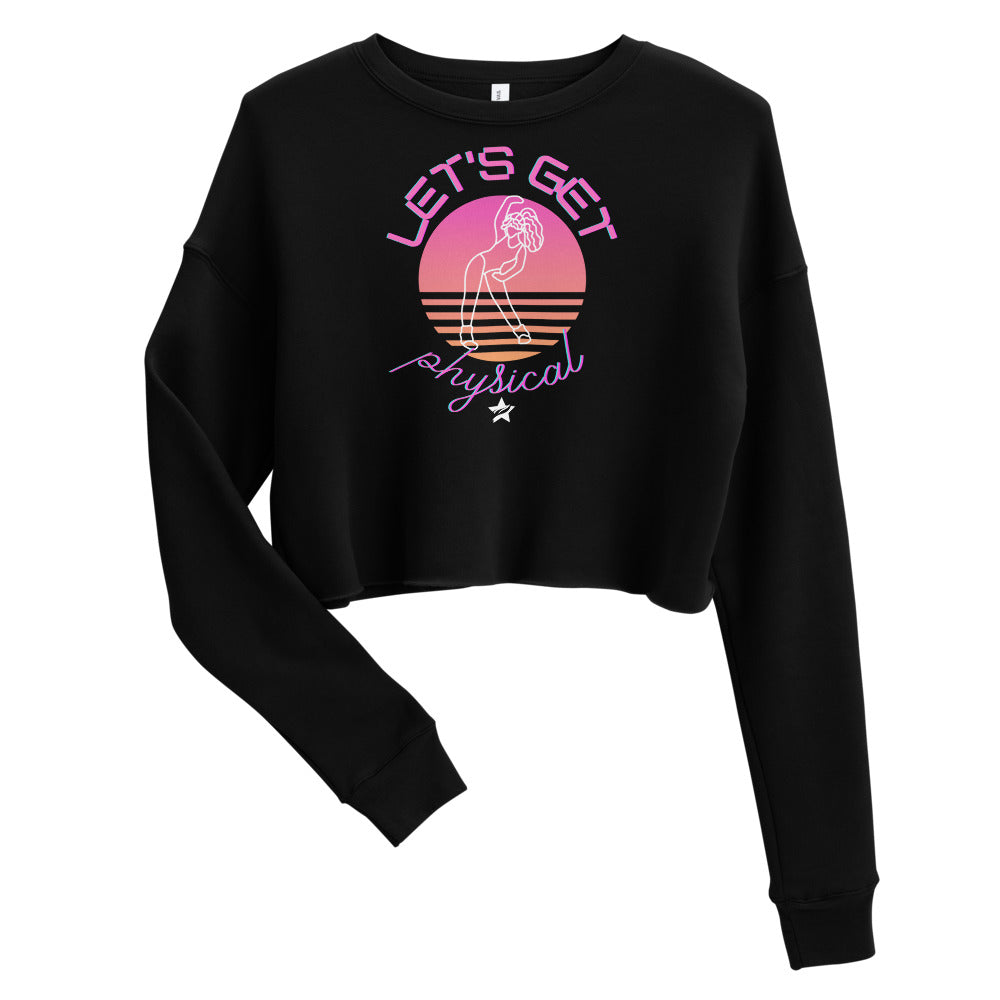 80s Crop Sweatshirt (front print) - StarFit Studio