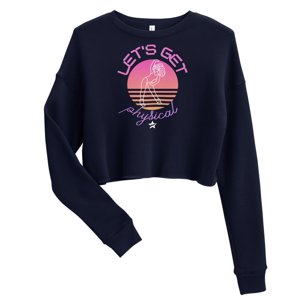 80s Crop Sweatshirt (front print) - StarFit Studio