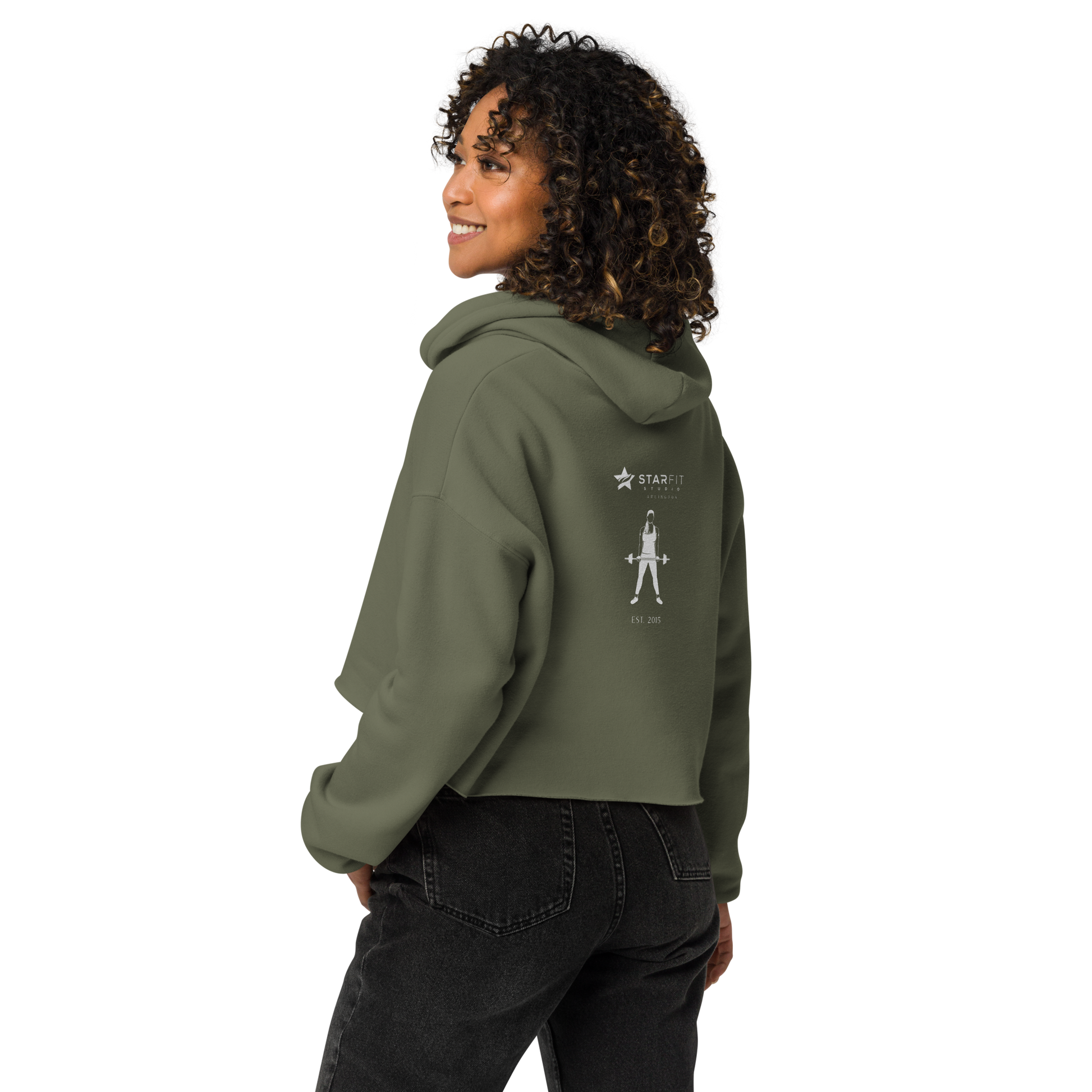 Arlington 10 Year Anniversary Crop Hoodie - StarFit Studio
