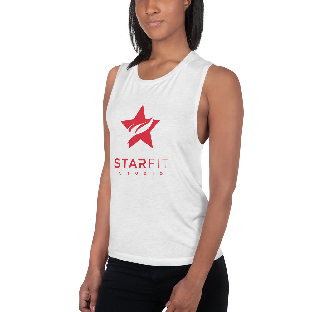 Ladies’ Muscle Tank - Standard Logo -  (All Colors) - StarFit Studio