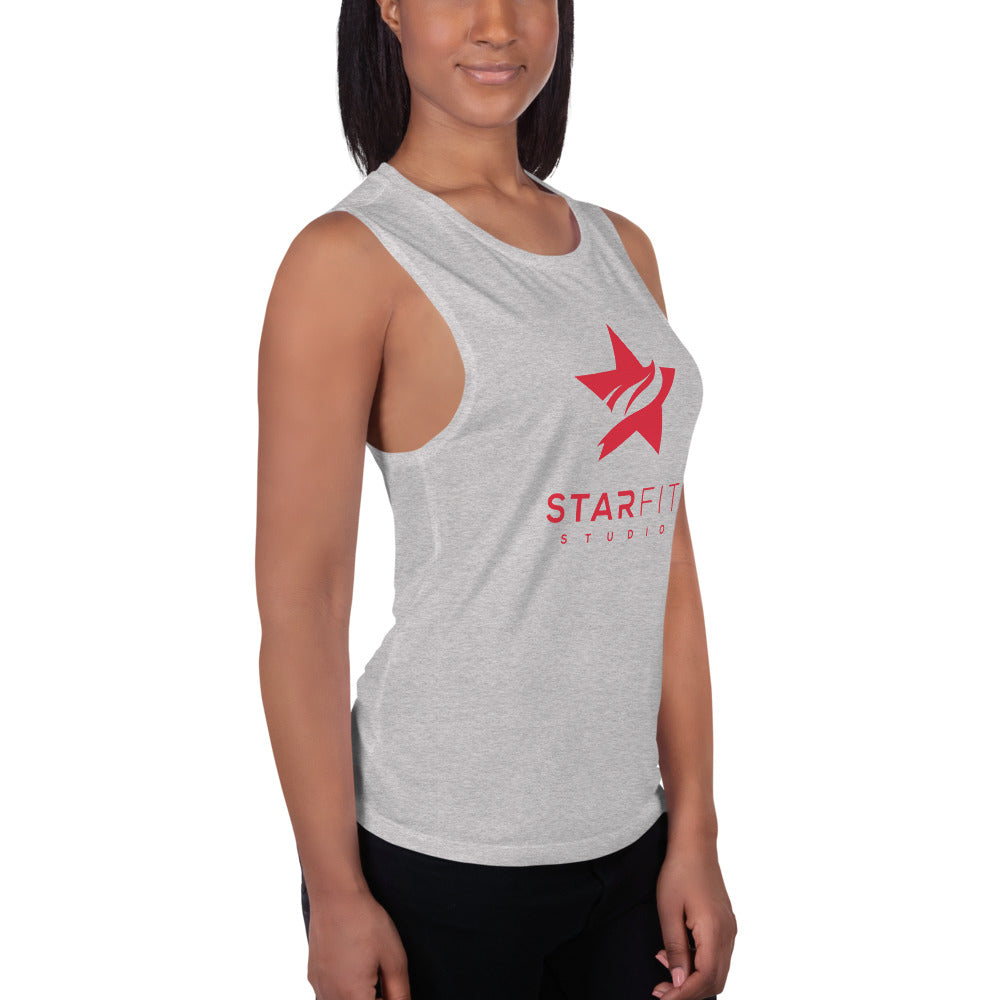 Ladies’ Muscle Tank - Standard Logo -  (All Colors) - StarFit Studio