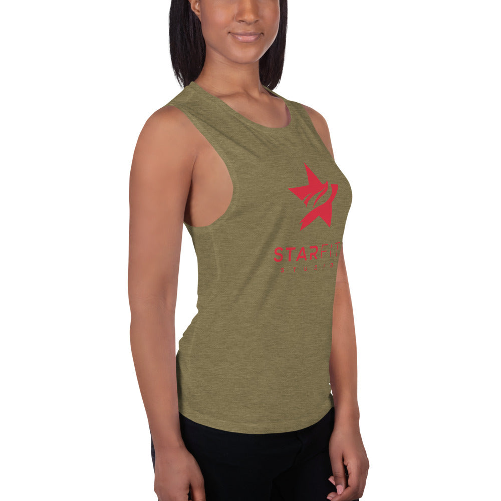 Ladies' Muscle Tank - Standard Logo - (All Colors) – StarFit Studio