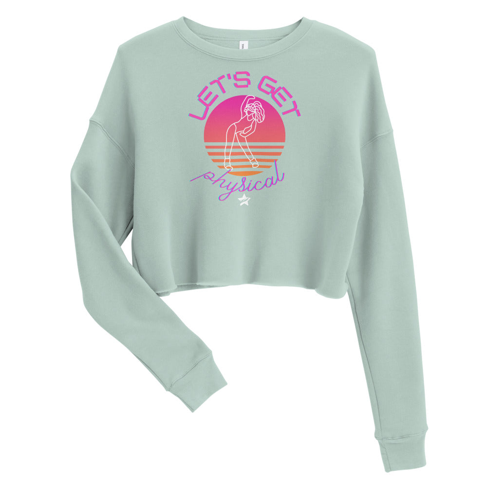 80s Crop Sweatshirt (front print) - StarFit Studio